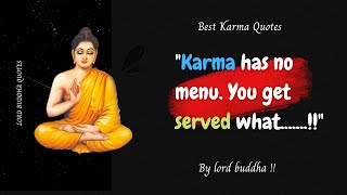Buddha Quotes On Karma || Karma Quotes in English || Karma Quotes For Life