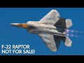 Alasan Mengapa AS Tidak Ingin Menjual F-22 Raptor