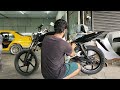 pulsar150 restoration malayalam part 2 how to paint a bike at home malayalam pulsar150 retest diy