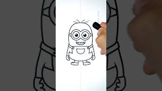 How to draw a Minion 🤓 #shorts #drawing #minions #fun #art #viral