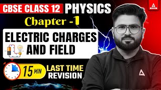 Electric Charges and Field in 15 Minutes | Rapid Revision | Class 12 Physics Chapter 1