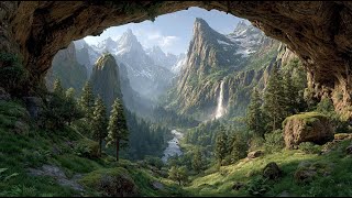 The Emerald Valley of Whispering Falls | Medieval Fantasy Music & Animated Ambience