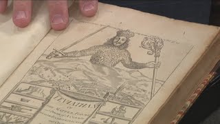 Rare collection of books and documents on display at the Columbia Club