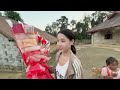 老挝女孩第一次收到鲜花，高兴极了laotian girl receives flowers for the first time 老挝农村生活 老挝女孩