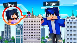 I'm TINY and He's HUGE In Minecraft!
