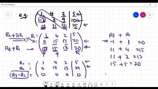To solve a linear system by Gaussian Elimination (Part 4)