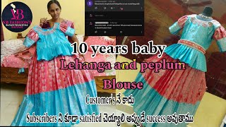 letest designer kid's lehengas# kid's pattu lehenga jaket