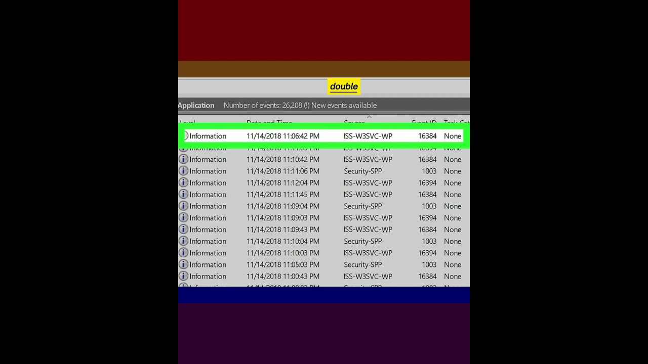 How to Check an IIS Event Log on Windows