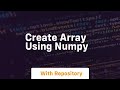 create array using numpy