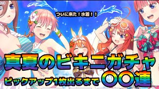 【ごとぱず】ついに来た！真夏のビキニガチャピックアップ1枚でるまで〇〇連　五等分の花嫁 五つ子ちゃんはパズルを五等分できない。