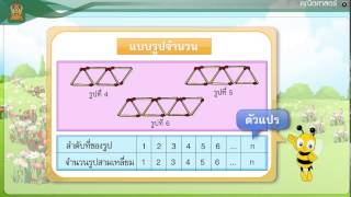 ทบทวนแบบรูปและความสัมพันธ์