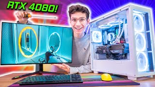 The MOST BEAUTIFUL RTX 4080 Gaming PC Build 2023! 🤩 Ryzen 7700X, NZXT H7 Elite | AD