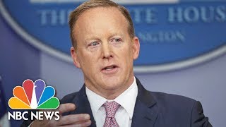 Sean Spicer Returns To Briefing Room, Avoids Specifics On Major Issues | NBC News