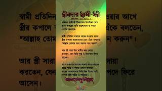 দ্বীনদার স্বামী স্ত্রী ভালোবাসা। #shorts #couple #love #rasulullah #motivation #fyp #islamic #video