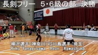 各級長剣フリー決勝　スポーツチャンバラ全日本大会2015