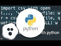 Create a .csv file with values from a Python list