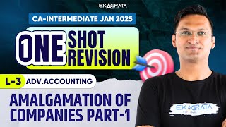 CA Inter 2025 Advanced Accounting: Amalgamation of Companies | Part-1 | ONE SHOT REVISION