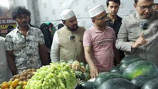 Distribution of new Bandies full of fruits to more ten persons by Amjed Ullah Khan (Spokesman) MBT