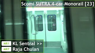 rapidKL Scomi SUTRA 4-car Monorail [23]: KL Sentral → Raja Chulan