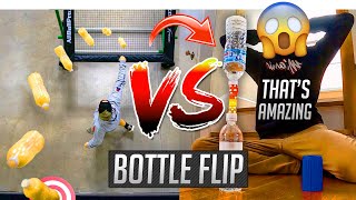 😱 @Dude Perfect VS @That's Amazing ~💦INSANE WATER BOTTLE FLIPPING COMPILATION! |