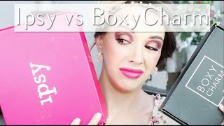 Ipsy Glam Bag vs BoxyCharm Unboxing & Tryon | July 2019