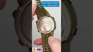 Skmei Digital Sports Watch 1251 Army Green. Back light, chronograph, split, timer, waterproof to 50m