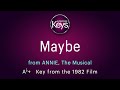 MAYBE, from the musical, ANNIE  - in Ab+  (key from the 1982 Film)  with LYRICS