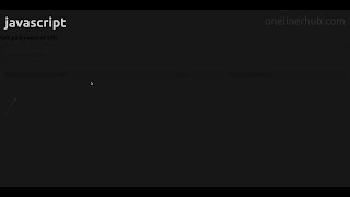 Get pathname of URL