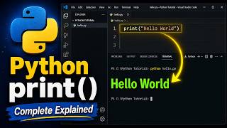 Python Print Function Explained in Hindi | Python Tutorial for Beginners