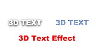 CSS3 3D Text Effect | 3D Text Shadow Using CSS3