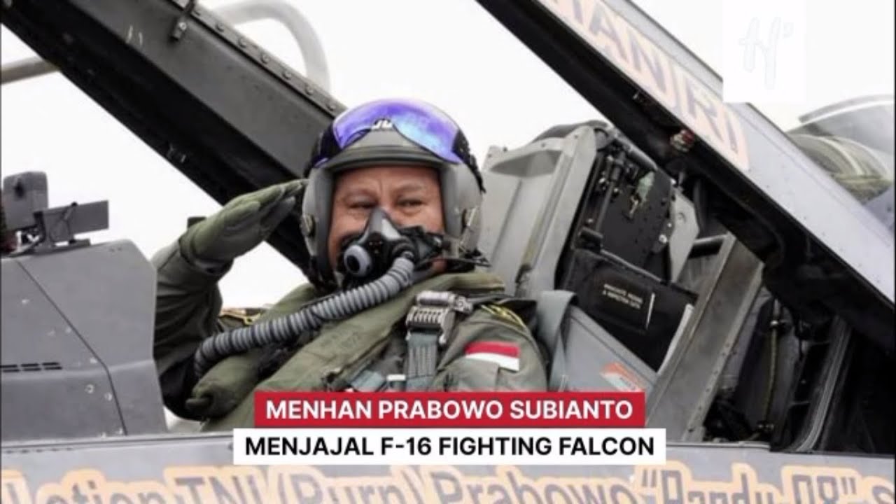 Menhan Prabowo Jajal Jet Tempur F-16 TNI AU: "Saya Baru Sadar Betapa ...