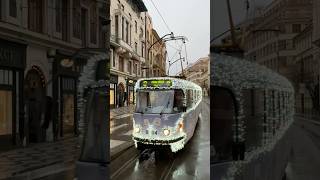 Vánoční tramvaj Praha T3R.P na lince 9 Christmas tram Prague T3R.P on line 9