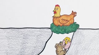 A naughty chicken baby #shorts#drawing#animation#story#xiaolindrawing#cartoon#art#handmade
