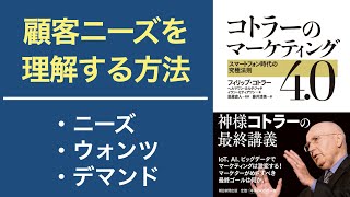 顧客ニーズを理解する方法【ニーズ・ウォンツ・デマンドの違い】