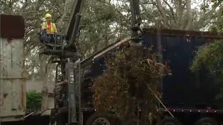 Storm debris cleanup underway