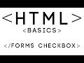 HTML Basics Tutorial 13 - Forms Checkbox