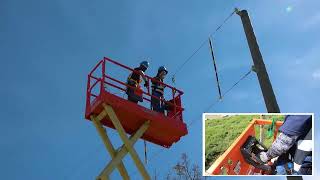 自走式-垂直升降型高空工作車，術科實習示範觀摩會示範影片