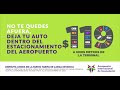 Nueva tarifa estacionamiento, aeropuerto Bajio