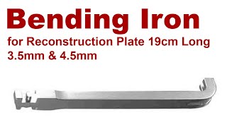 Bending Iron for Reconstruction Plate 3.5 and 4.5 Length 190mm #implantsurgery #orthopedicsurgeon