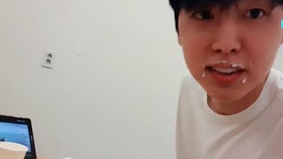 [SF9 재윤] 200307 VLIVE - 저는 잘만들수있어요 (달고나커피 / 브이라이브 브이앱)