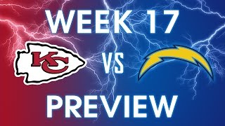 Kansas City Chiefs vs San Diego Chargers - Week 17 Preview
