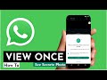How To Save View Once Photos On Whatsapp