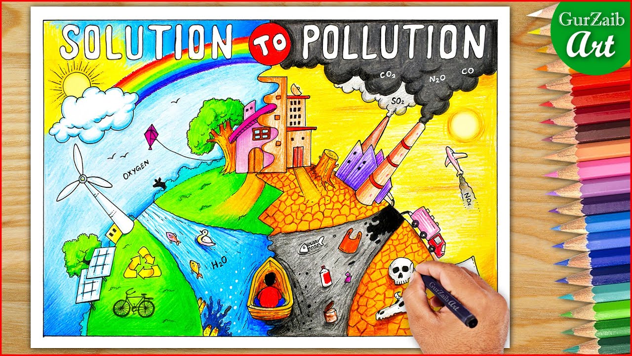 Posters On Air Pollution Drawing