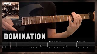 Pantera - Domination Guitar Cover | Tabs Lesson | Instrumental