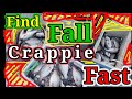 CRAPPIE Fishing FALL Transition How to find Crappie the EASIEST WAY