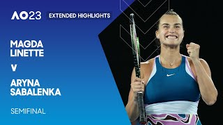 Magda Linette v Aryna Sabalenka Extended Highlights | Australian Open 2023 Semifinal