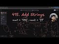 Leetcode 415: Add Strings | Step-by-Step Solution