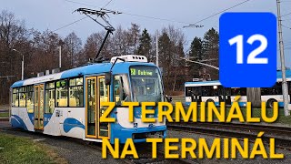 Ostravské tramvaje: linka č. 12 (Dubina - Hranečník)