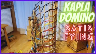 Kapla Domino SATISFYING spiral TOWER DESTRUCTION Kapla bauen Ideen #domino #kapla #satisfying
