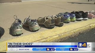 'In Their Shoes' memorial honors victims of gun violence and brings awareness to prevention efforts